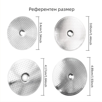 Стоманен филтър за кафемашина, кръгъл филтър с ръб (Материал: неръждаема стомана; Код на продукта: Y258092; Марка: Other; Внос: Не; Стил: прост)
