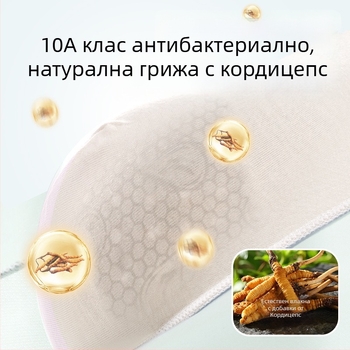 Мъжки антибактериални боксерки от ледена коприна, дишащи и бързосъхнещи, найлонова плетка, средна талия; подплата от регенерирано целулозно влакно