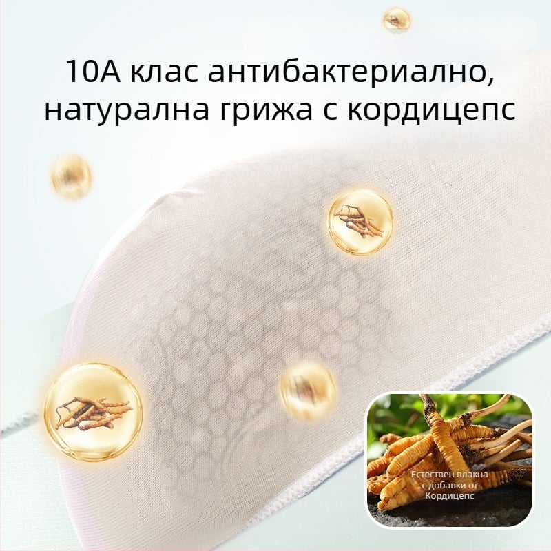 Мъжки антибактериални боксерки от ледена коприна, дишащи и бързосъхнещи, найлонова плетка, средна талия; подплата от регенерирано целулозно влакно