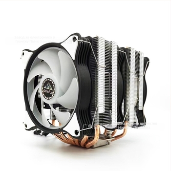 CPU охладител с двойна кула и 6 топлопреносни тръби, 1800 об/мин, хидравлични лагери, 5V RGB синхронизация, USB 4 интерфейс