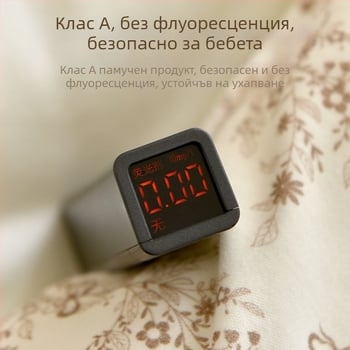 Бебешко одеяло за новородено, зимно, чист памук, пълнеж полиестер и памук, тегло 0.55-1.0 кг, с подвижна вътрешна памучна подплата