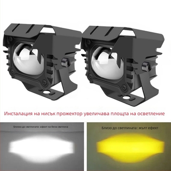 LED лазерен прожектор за мотор, анти-мъгла, външно монтиране