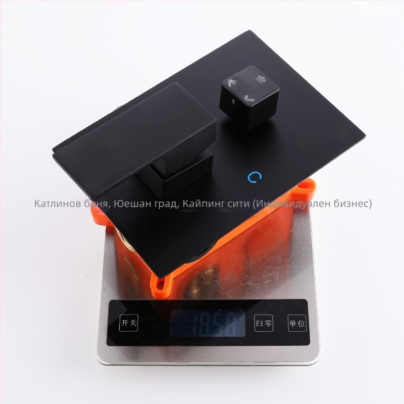 Kalin Kl-07 кран за вана, месингова сплав, керамичен диск, вход/изход 1/2 инча, 0-90°C, модерен минималистичен стил, повдигащ лост