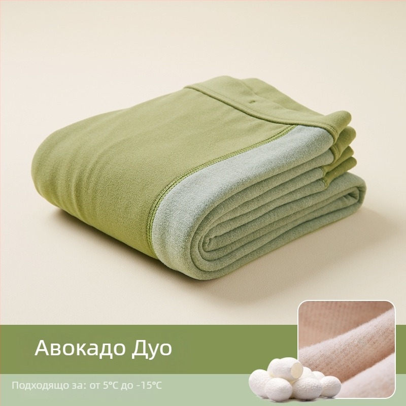 Детски топли панталони за есен и зима, унисекс, флисово вътрешно, висока талия, памучна смес 41,8%.