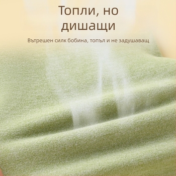 Детски панталони за пролет и есен от коприна Мулберри, тънки, висока талия, еластична подплата от вълнен велур, топли базови панталони за момчета и момичета (спецификации: главен материал - коприна Мулберри; име на тъканта - вълна; съдържание на главния ма