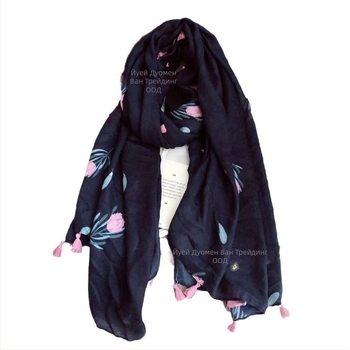 Плажен шал от полиестер, твил, за жени, топлина и слънцезащита