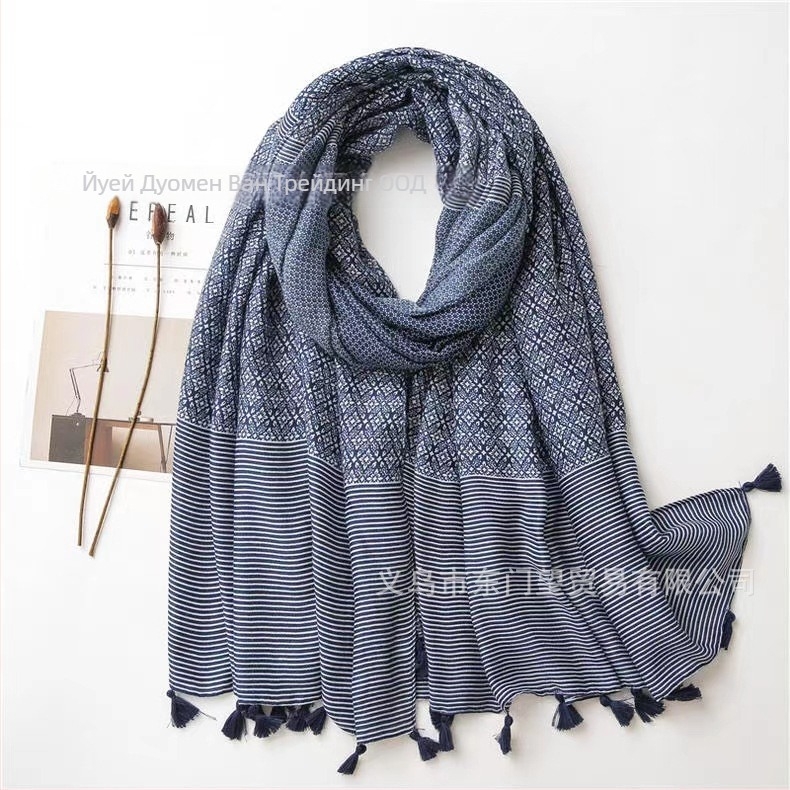 Плажен шал от полиестер, твил, за жени, топлина и слънцезащита