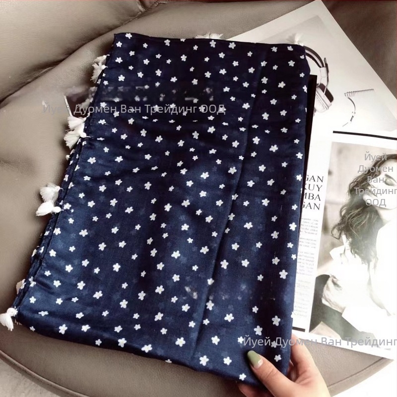 Плажен шал от полиестер, твил, за жени, топлина и слънцезащита