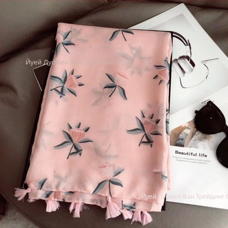 Плажен шал от полиестер, твил, за жени, топлина и слънцезащита