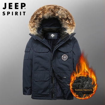 Мъжко яке с качулка, подплатено с флийс, полиестров пълнеж, цип