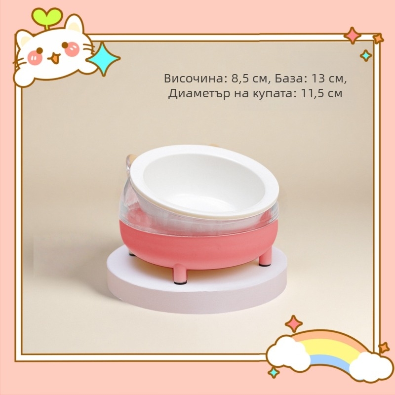 Хранителни прибори за домашни любимци — антипреобръщаща се керамична купа за хамстери и хранилка от неръждаема стомана