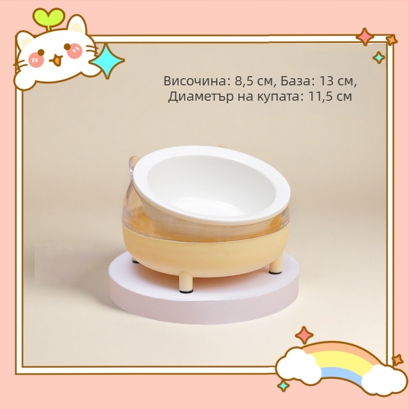 Хранителни прибори за домашни любимци — антипреобръщаща се керамична купа за хамстери и хранилка от неръждаема стомана