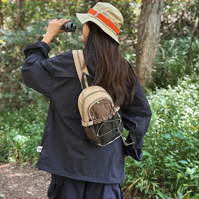 Чанта за гърдите, нейлон, дишаща, унисекс, уличен стил, есен 2025