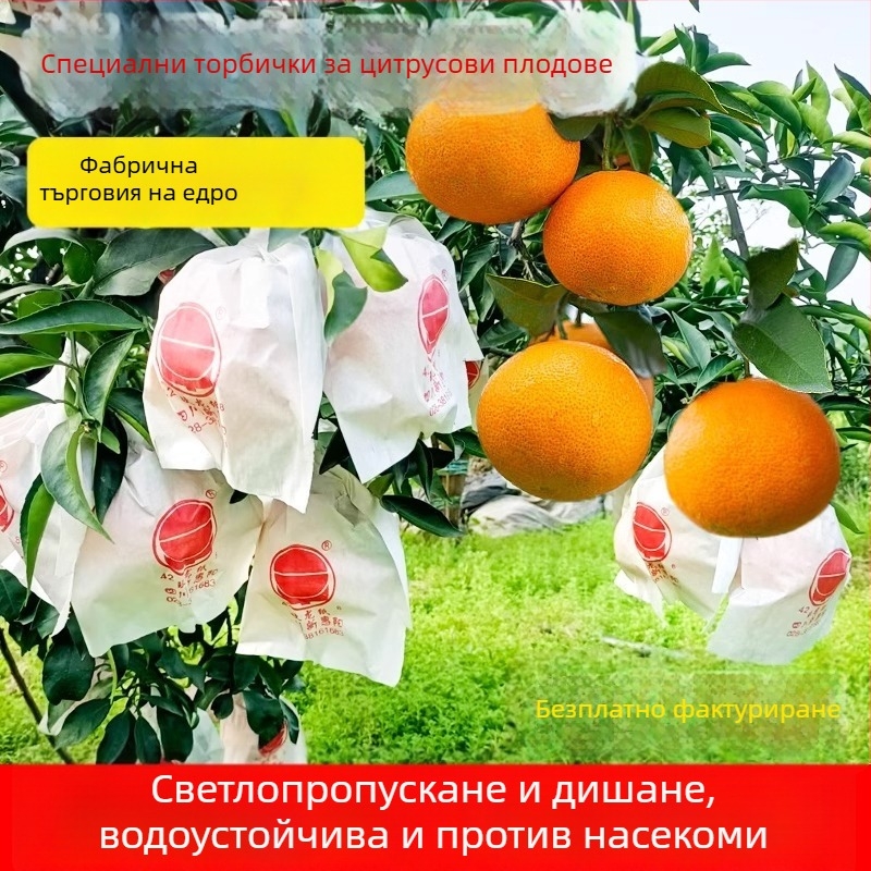Чанта за обвиване на цитрусови плодове — посадъчно/екологично/защита от вредители и птици; предназначение: цитрусови плодове; внос: Не; марка: Друг