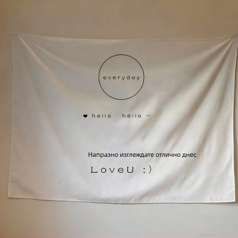 Стенно гобелен в Nordic стил, пухкав полиестер (71–80%), правоъгълна форма, райета/каре мотив, машинно тъкане, ръчно пране