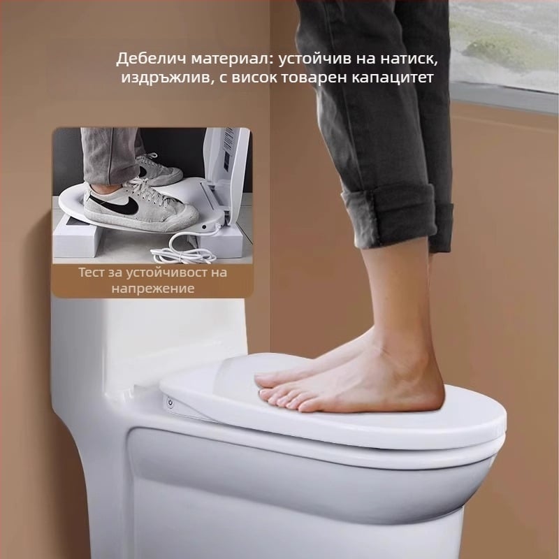 Отоплявана седалка за тоалетна с интелигентен контрол на температурата, самопочистваща дюза, миене за задни части и женски, модел MGC1, PP материал, разделена конструкция, метод на промиване: сифон