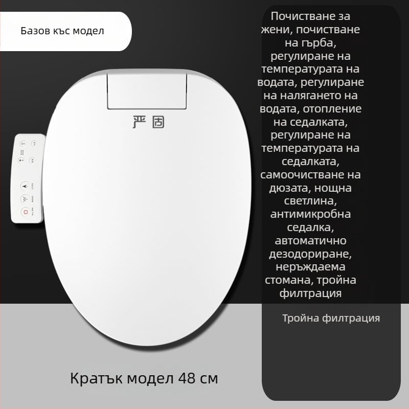 Умна седалка за тоалетна 110V със незабавно нагряване, ABS материал, функция за миене, нагряване на седалото и регулиране на температурата на водата