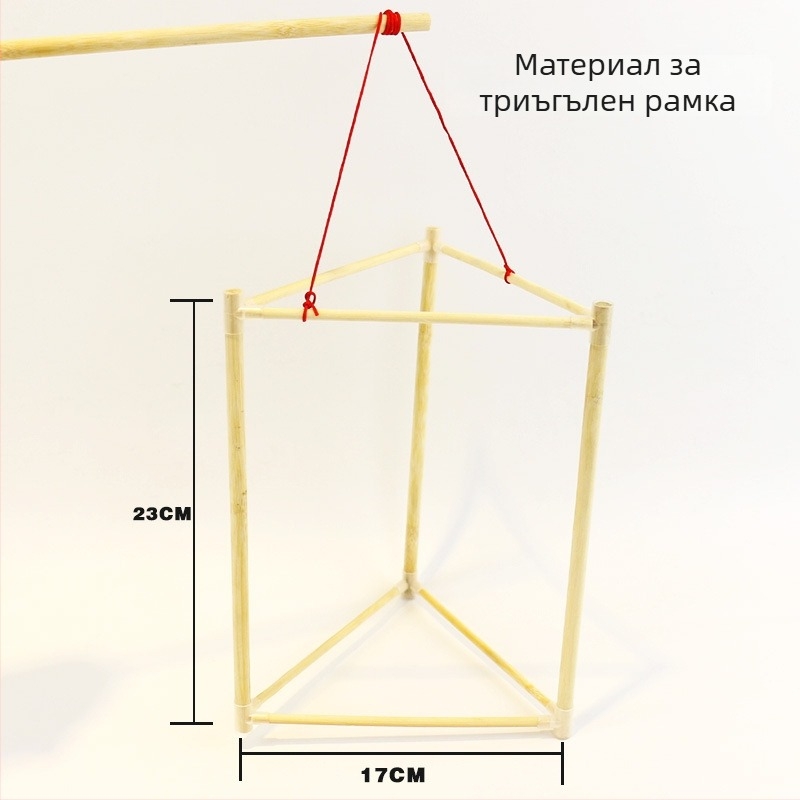 DIY Бамбуков рамков комплект за фенер с драконов скелет, без електричество, Opp Bag опаковка, за пролетен фестивал, за деца 7–14 г.