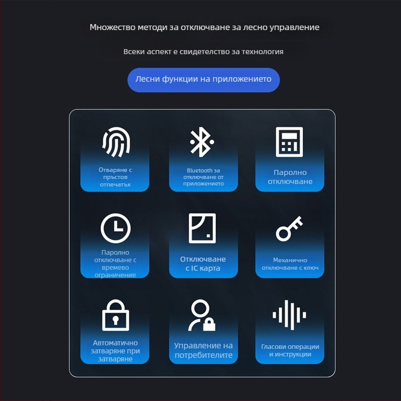 Умна брава за врата от неръждаема стомана с пръстов отпечатък и паролна защита, водоустойчива за външно ползване (Модел: G105; Импорт: Не; Обработка и персонализация: Не)