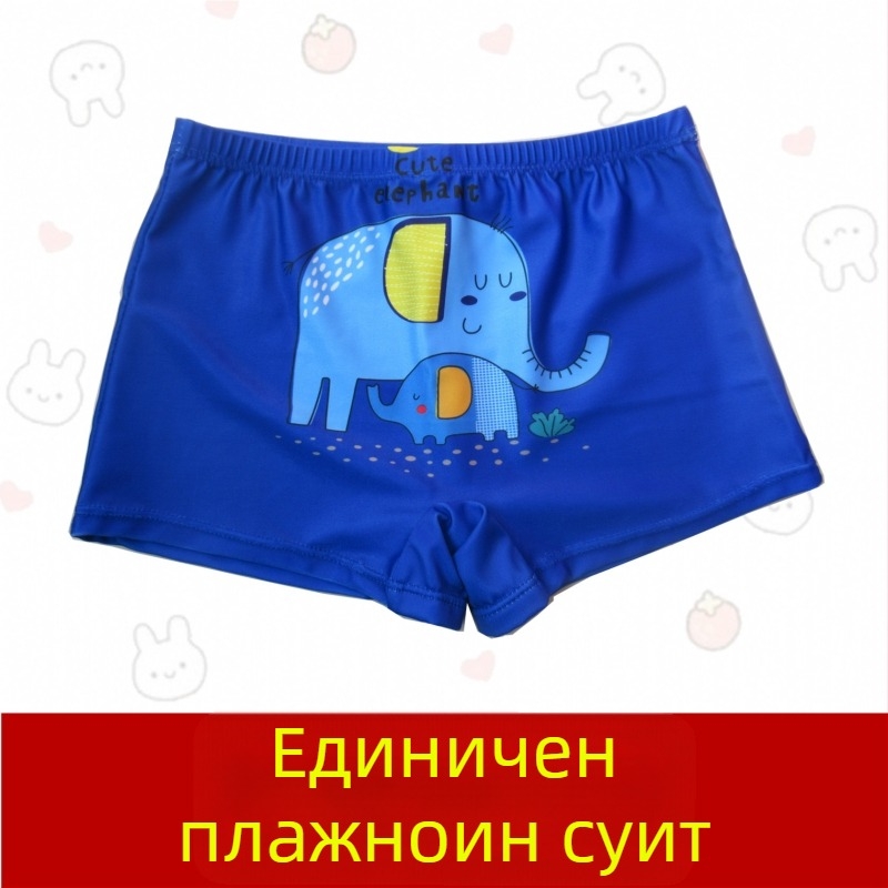 Детски плувни шорти за момчета – Hai Shilin, полиестер 88%, тегло 300 г/м², стил боксерки