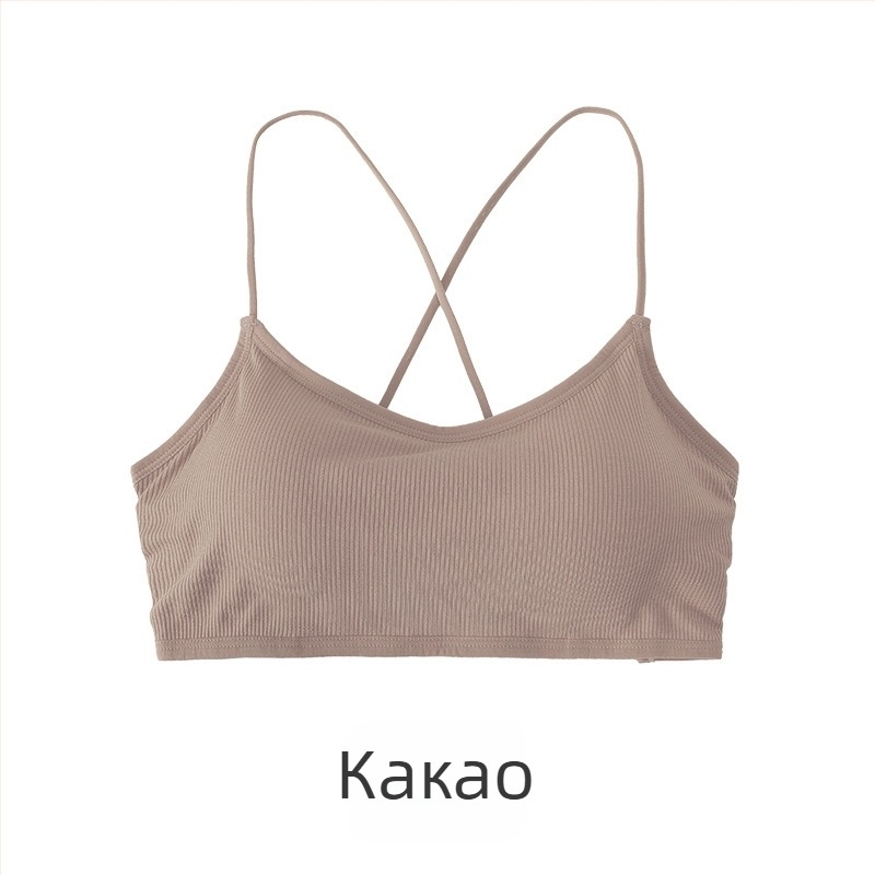 Вискозен бюстгъртник тип chest-wrap / Tube Top с пълни чашки, формовани чашки (горна тънка, долна по-дебела) и дишаща опора