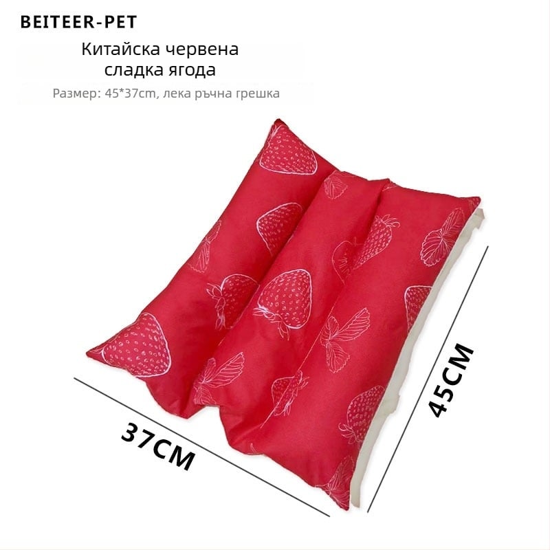 Зимна топла подложка за зайци и морски прасета – памучен мат за спане