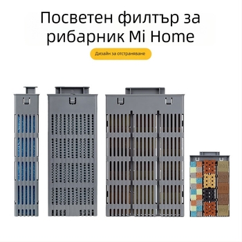 Филтрационен модул за Xiaomi смарт аквариум – обновление на филтрацията с физическо-биохимична нагревателна камера, пълен комплект аксесоари