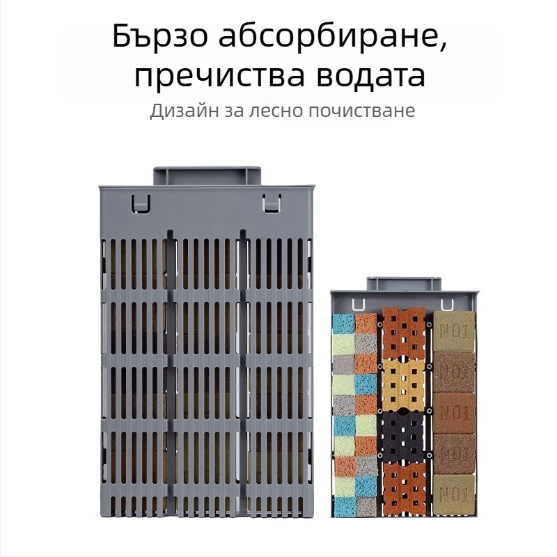 Филтрационен модул за Xiaomi смарт аквариум – обновление на филтрацията с физическо-биохимична нагревателна камера, пълен комплект аксесоари