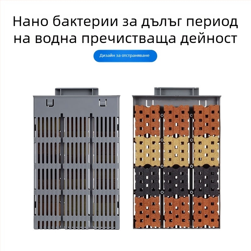 Филтрационен модул за Xiaomi смарт аквариум – обновление на филтрацията с физическо-биохимична нагревателна камера, пълен комплект аксесоари