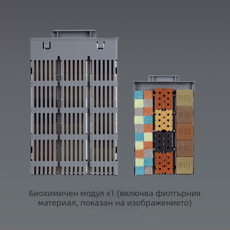 Филтрационен модул за Xiaomi смарт аквариум – обновление на филтрацията с физическо-биохимична нагревателна камера, пълен комплект аксесоари