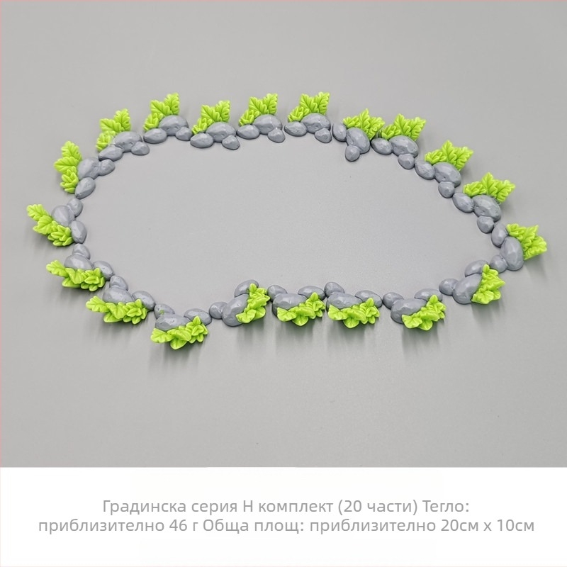 Миниатюрна ландшафтна украса от смола – античен стил градина с павилион, лотос, езерце и арков мост (Материал: смола; Тип материал: пластмаса, смола; Категория: занаяти от смола; Стил: карикатурен)