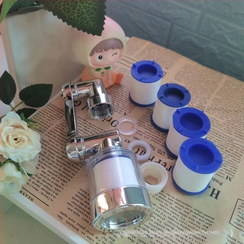 Филтър за чешма с въртящ се удължител и аератор, 1080° – ABS, Xiangyun