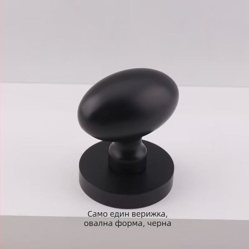 Едностранна топковидна дръжка за скрити врати, кръгла, лукс стил; за телевизионен шкаф; материал: цинкова сплав; повърхност: електропокритие; модел: едностранна топковидна дръжка