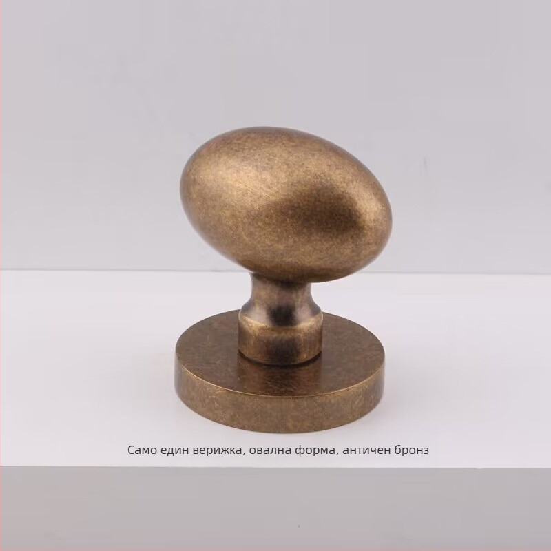 Едностранна топковидна дръжка за скрити врати, кръгла, лукс стил; за телевизионен шкаф; материал: цинкова сплав; повърхност: електропокритие; модел: едностранна топковидна дръжка