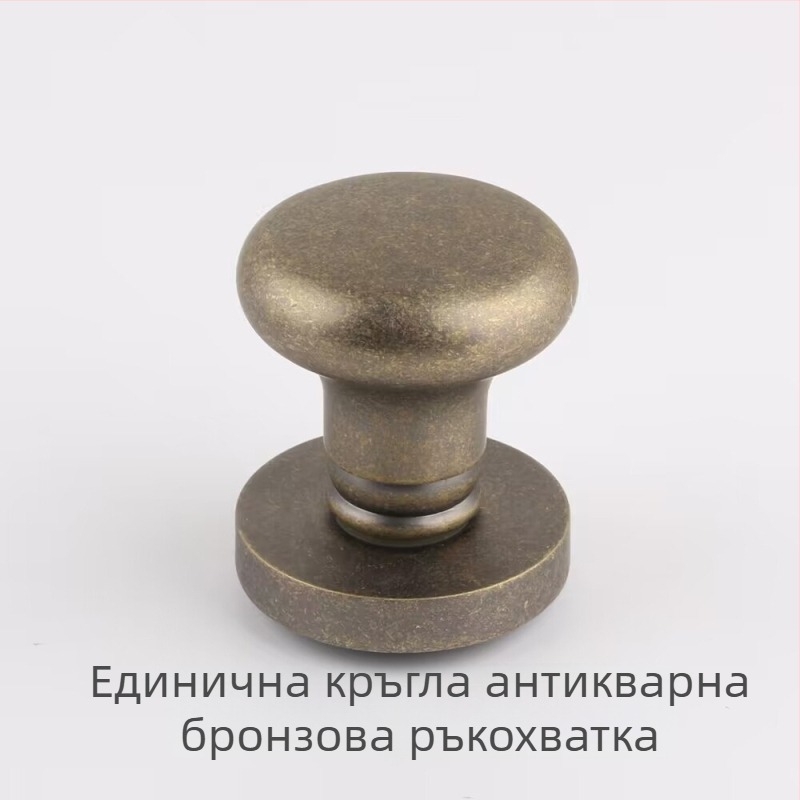 Едностранна топковидна дръжка за скрити врати, кръгла, лукс стил; за телевизионен шкаф; материал: цинкова сплав; повърхност: електропокритие; модел: едностранна топковидна дръжка