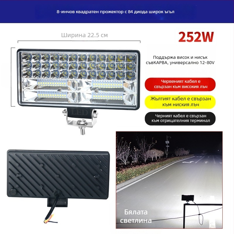 LED светлина за обратно движение с голям ъгъл на виждане – 12–24V, Cree LED, IP67, 50 440 lm