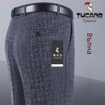 Мъжки панталони, права кройка, памук, есен 2025