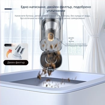 Безжичен вакуум за кола с дигитален дисплей — компактна ръчна система (10V, 100W, 10000 Па, 20 мин)