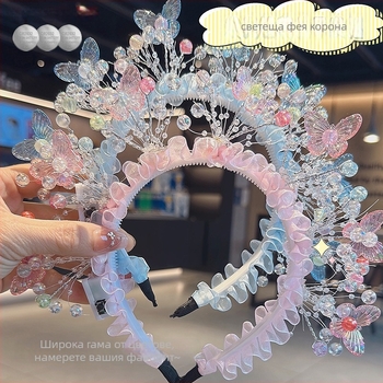 Главни аксесоари за глава: светеща пеперудена щипка за коса, ръчна изработка, корейски стил, марка Jican, за жени