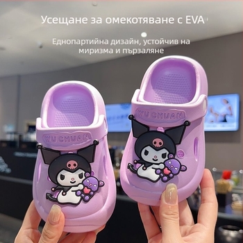 Детски EVA Crocs Slip-On обувки, унисекс, стил Cartoon Paradise, 4–16 години, лято 2025