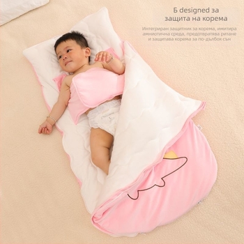 Бебешки спален чувал / анти-кик одеяло, чист памук, трислойно, модел aaa
