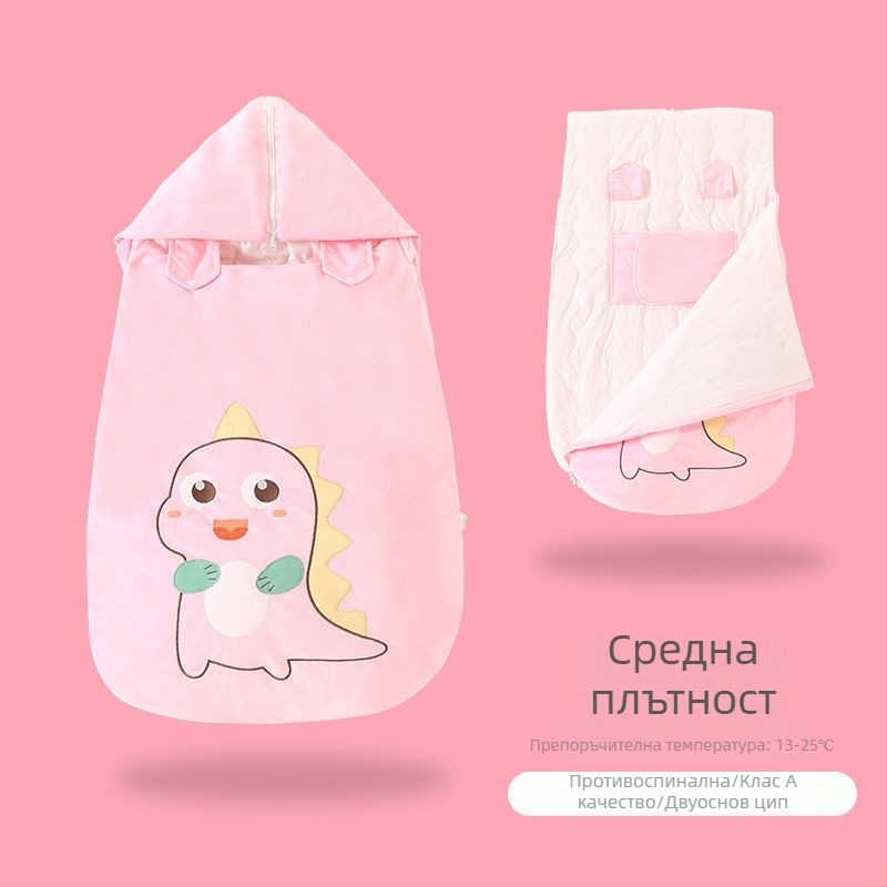 Бебешки спален чувал / анти-кик одеяло, чист памук, трислойно, модел aaa