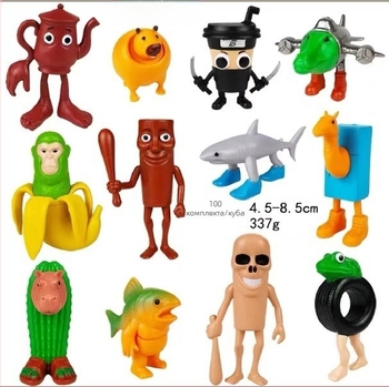 PVC ключодържател от Guangdong, опаковка в мрежеста торбичка, с аниме изображение, ексклузивно за международна търговия