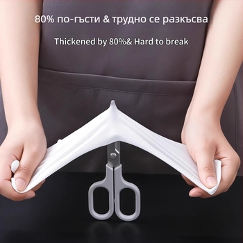 Кухненски нитрилни ръкавици за готвене, хранителен клас, дебелени, водоустойчиви, за миене на съдове