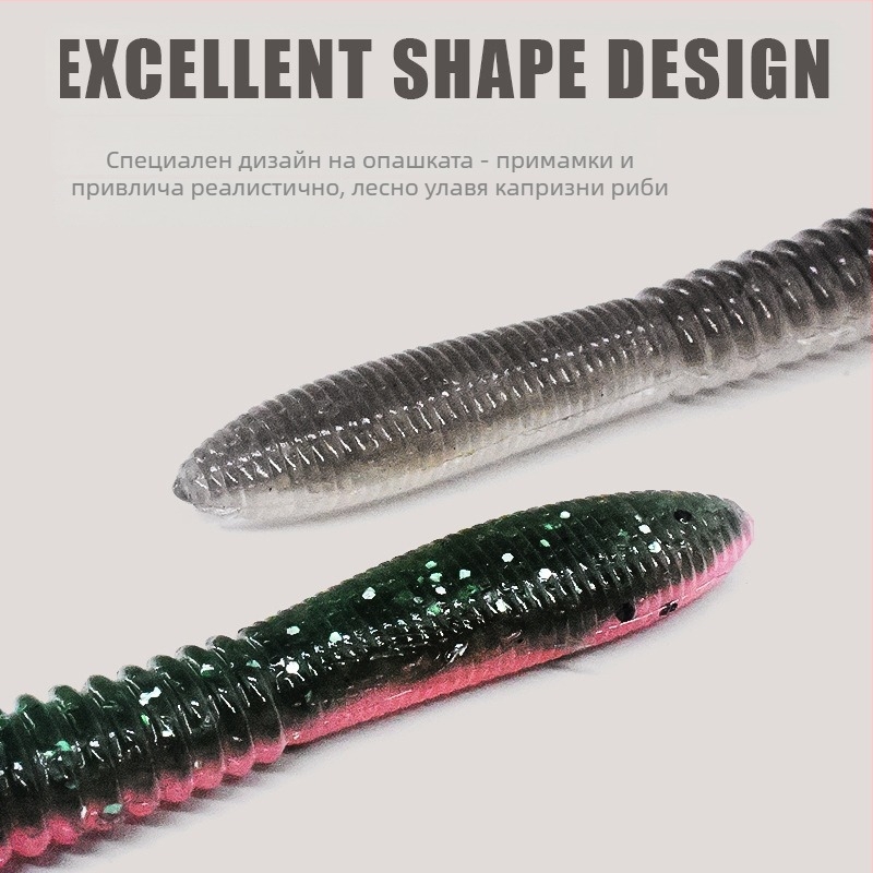 Риболовна кука с оловна глава, без шипове, размер No. 2.5, за морски брегов риболов