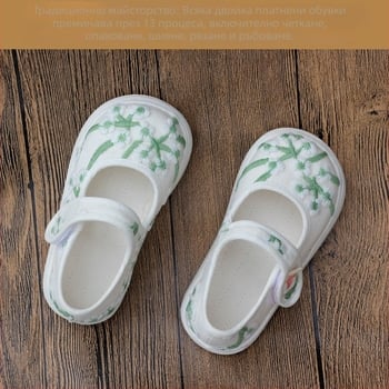 Обувки от плат с тигърска глава за деца, памучна горна част и подметка, дишащи, стил Ханфу за момичета на възраст 1–3 години