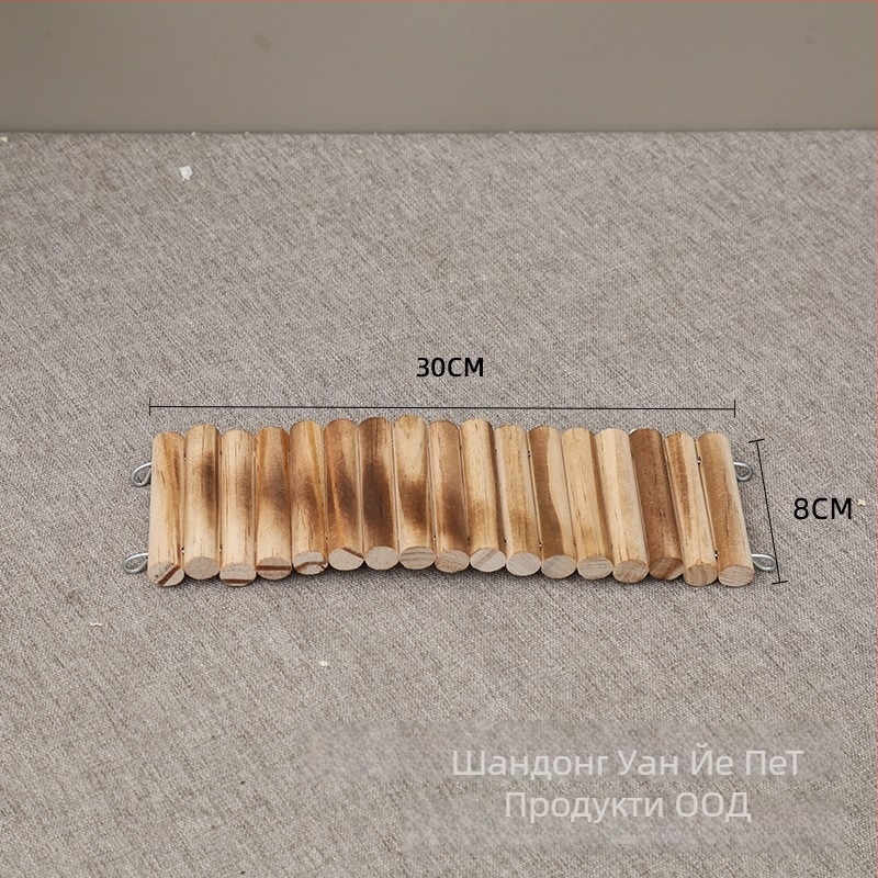 Дървено ограждение за хамстер с декоративна стълба