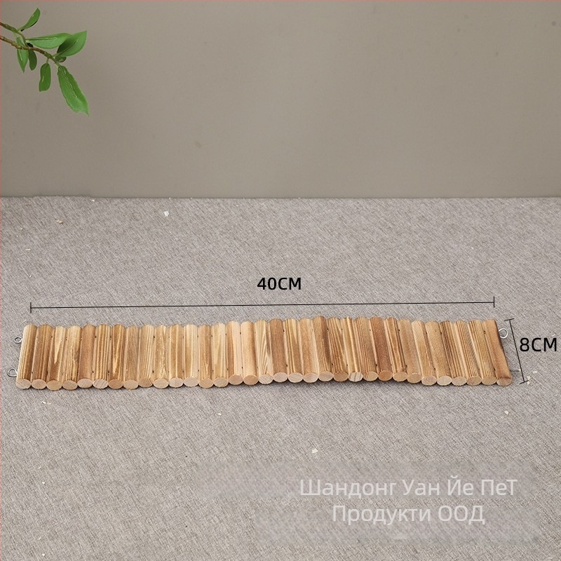 Дървено ограждение за хамстер с декоративна стълба