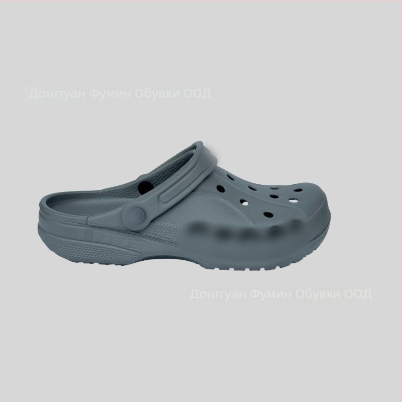 Crocs стил чехли за мъже и младежи, леки и дишащи, EVA горна част и EVA подметка, дебелина на подметката 2–3 см, височина на петата 2,5 см, с висока антихлъзгваща подметка