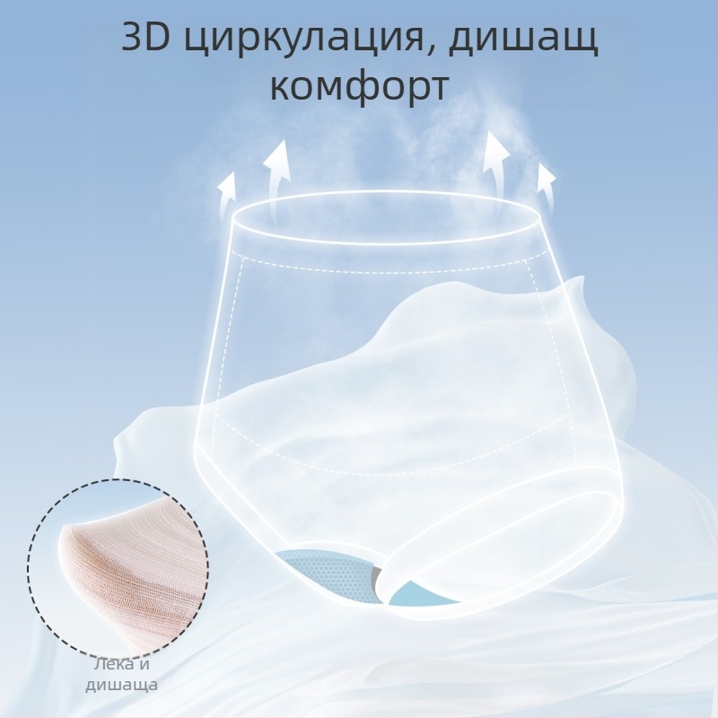 Бременско бельо за жени с висока талия за подкрепа на корема, антибактериално, безшевно, модал